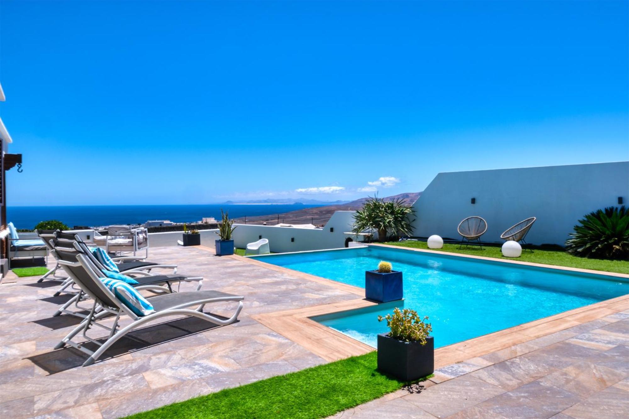 Villa Macher Piscina Y Bar Piscina Tías Zewnętrze zdjęcie
