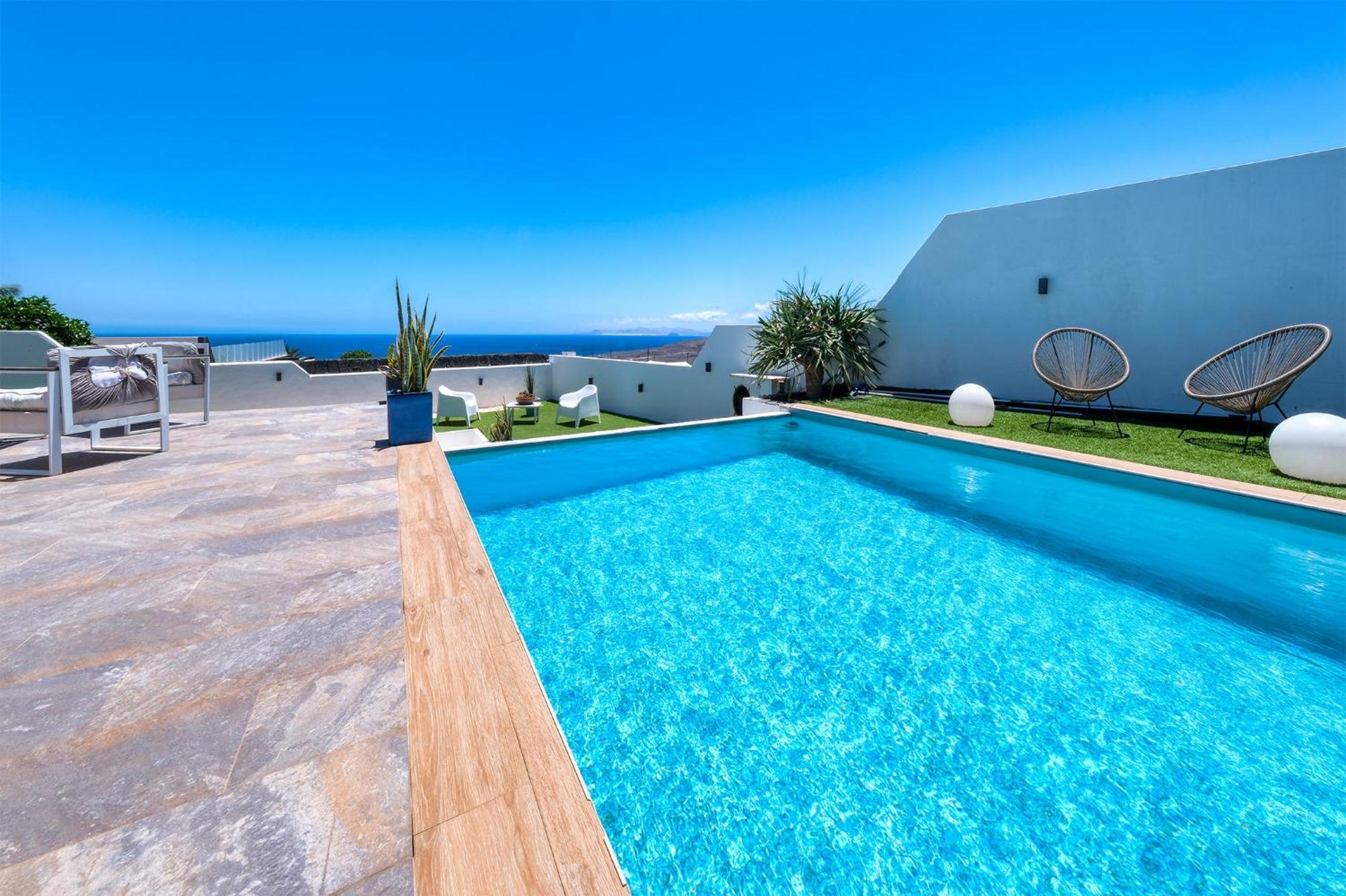 Villa Macher Piscina Y Bar Piscina Tías Zewnętrze zdjęcie
