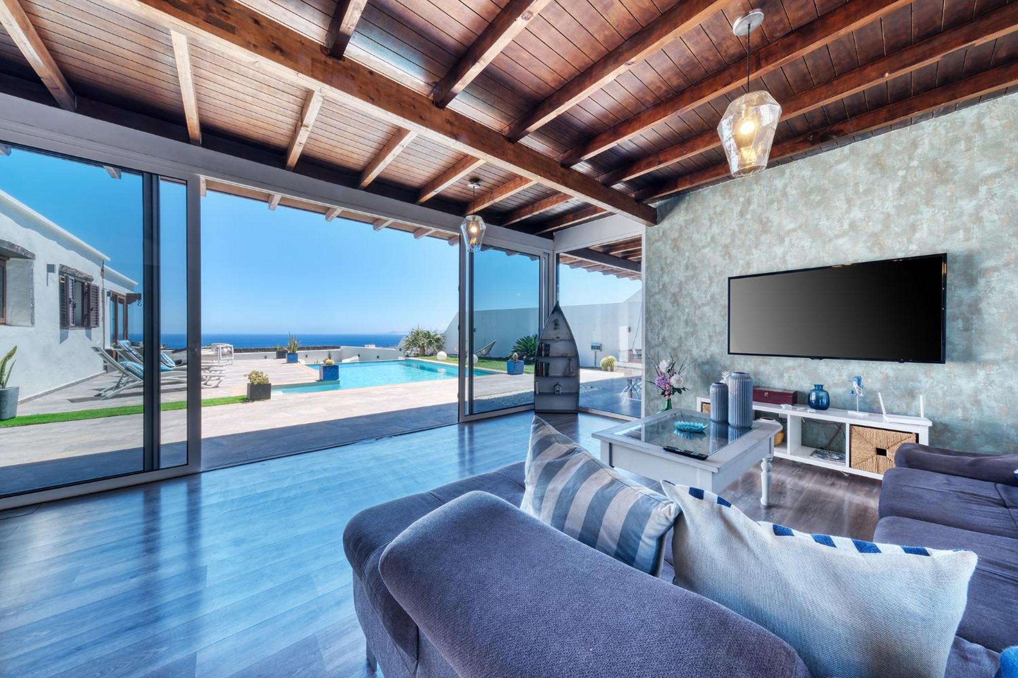 Villa Macher Piscina Y Bar Piscina Tías Zewnętrze zdjęcie