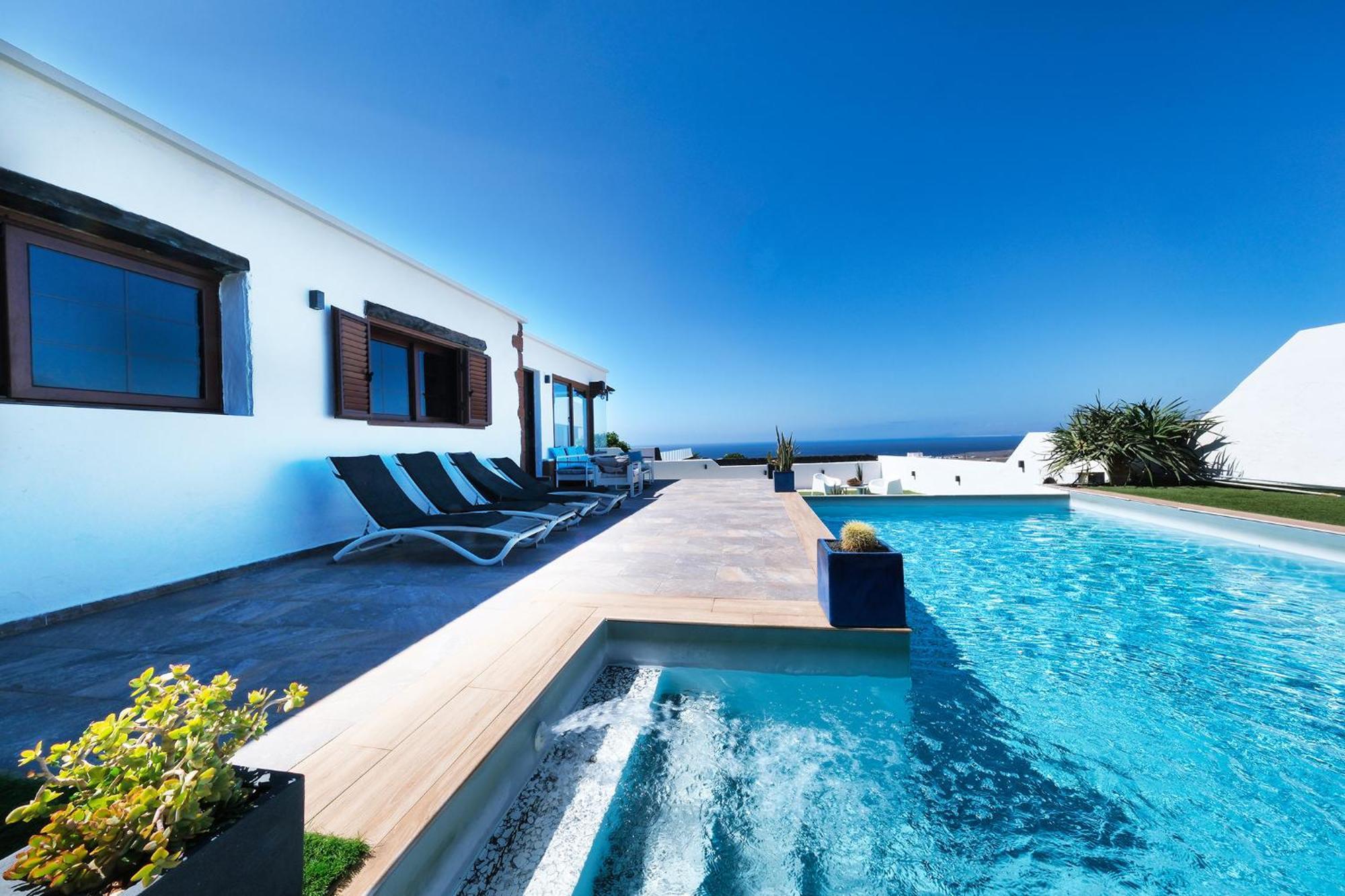 Villa Macher Piscina Y Bar Piscina Tías Zewnętrze zdjęcie